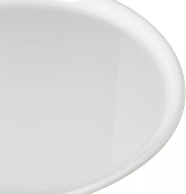 9 Inch Greige Stadia Melamine Salad Plate with commercial grade break resistant construction and a modern organic shape. Perfect for serving salads, appetizers, desserts, bread and side dishes.