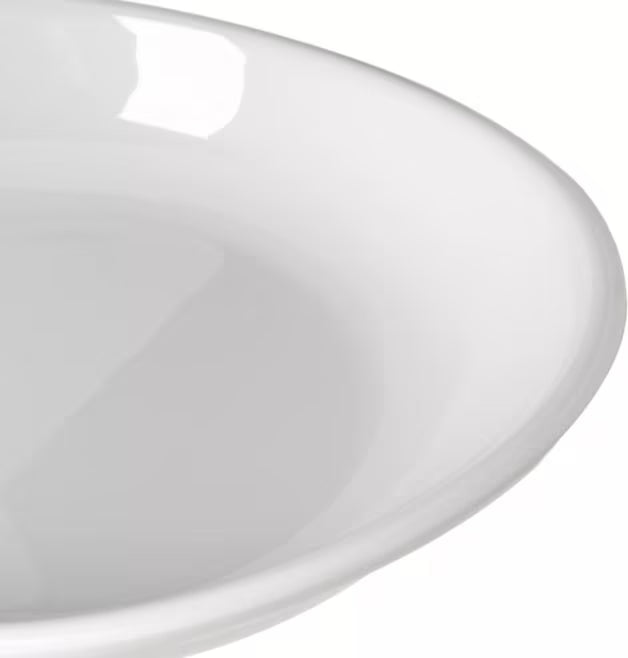 11.5 Inch Greige Stadia Melamine Pasta Plate with commercial grade break resistant construction and a modern organic shape. Perfect for serving generous portions of pasta, risotto, salads, grain bowls and specialty entrees.