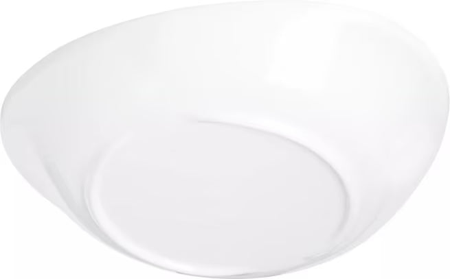 11.5 Inch White Stadia Melamine Pasta Plate with commercial grade break resistant construction and a modern organic shape. Perfect for serving generous portions of pasta, risotto, salads, grain bowls and specialty entrees.