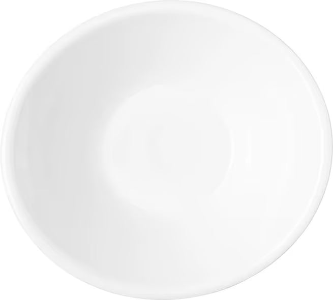 32 oz White Stadia Melamine Bowl with commercial grade break resistant construction and a modern organic shape. Perfect for serving salads, pasta, grain bowls, noodle dishes, soups and shared side dishes.