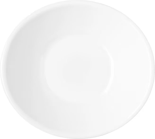 52 oz White Stadia Melamine Bowl with commercial grade break resistant construction and a modern organic shape. Perfect for serving large salads, pasta, grain bowls, noodle dishes, shared side dishes and family style servings.