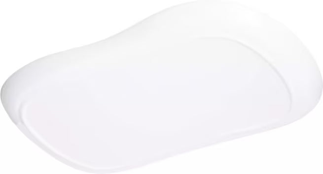 13 x 7 Inch White Stadia Melamine Platter with commercial grade break resistant construction and a modern organic shape. Perfect for serving appetizers, seafood, sandwiches, entrees, desserts and shared dishes.