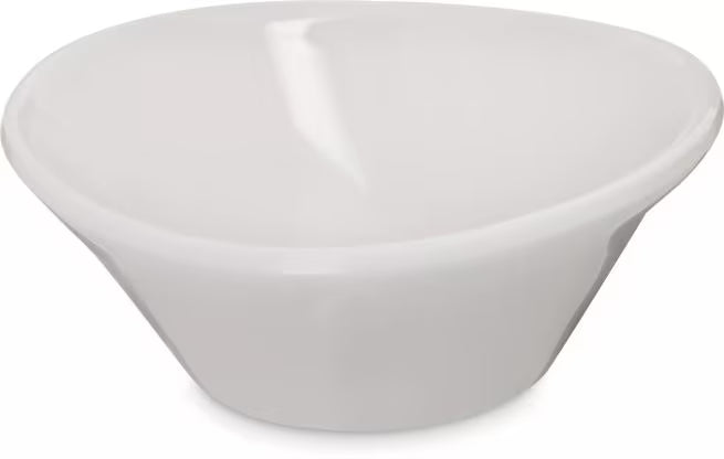 2 oz Greige Stadia Melamine Sauce Cup with commercial grade break resistant construction and a modern organic shape. Perfect for serving dipping sauces, condiments, dressings, salsa, butter, seasonings and tasting portions.