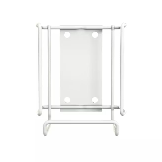 6.5 Inch White WipesPlus Wall Bracket designed for WipesPlus canisters. Includes screw and tape mounting hardware for easy installation and is compatible with models 33803, 33804, 33900, 33906 and 33808.