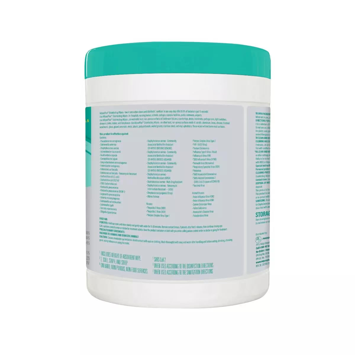 WipesPlus 240 Count Disinfecting Surface Wipes Canister cleans, sanitizes and disinfects in one step. Kills 99.9% of germs including the COVID-19 virus and the Cold & Flu virus. Bleach free, fast drying and streak free.