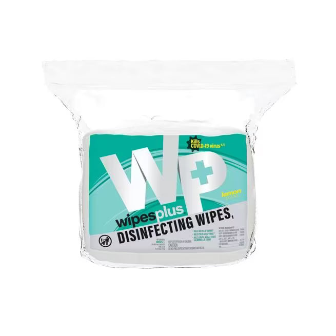 WipesPlus 800 Count Disinfecting Surface Wipes Refill Bag cleans, sanitizes and disinfects in one step. Kills 99.9% of germs including the COVID-19 virus and the Cold & Flu virus. Bleach free, fast drying and ideal for commercial refill dispensers.