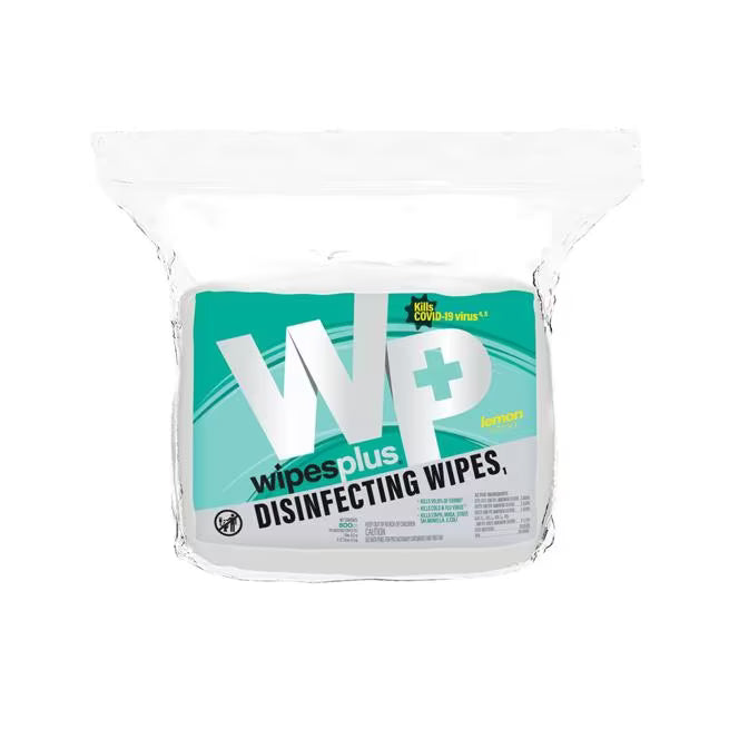 WipesPlus 800 Count Disinfecting Surface Wipes Refill Bag cleans, sanitizes and disinfects in one step. Kills 99.9% of germs including the COVID-19 virus and the Cold & Flu virus. Bleach free, fast drying and ideal for commercial refill dispensers.