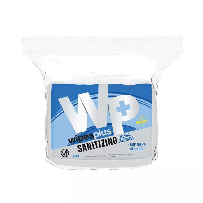 WipesPlus 400 Count Hand Sanitizing Alcohol Free Wipes Refill Bag features a water based FDA approved formula that kills 99.9% of germs. Enriched with Aloe Vera to clean, sanitize and moisturize hands without alcohol.