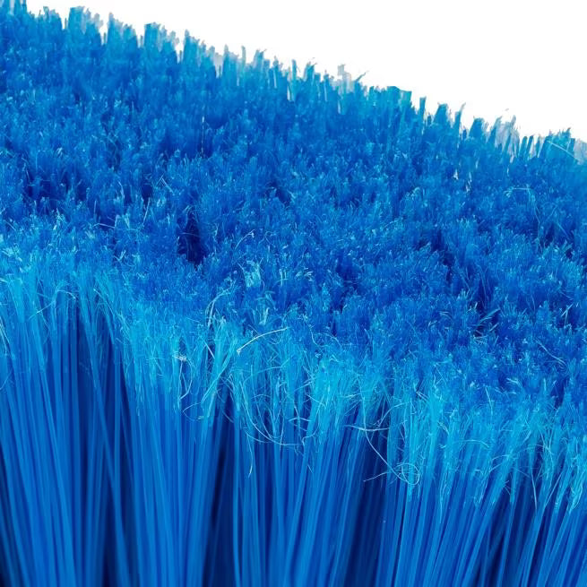 12 Inch Blue Duo-Sweep Flagged Light Industrial Broom Head 4685314 12/Pack