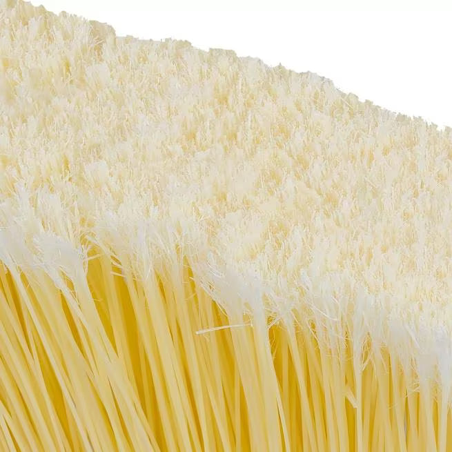 48 Inch Natural Duo-Sweep Flagged Heavy Duty Angle Broom with Black Metal Handle 4686500 12/Pack
