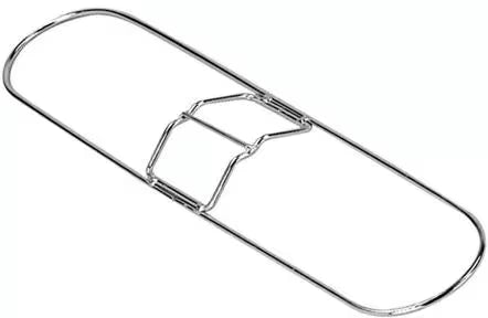 48  x 5 Inch Chrome Mop Frame with heavy gauge zinc plated steel construction, welded handlebar and 360 degree maneuverability. Built for durable commercial floor cleaning.