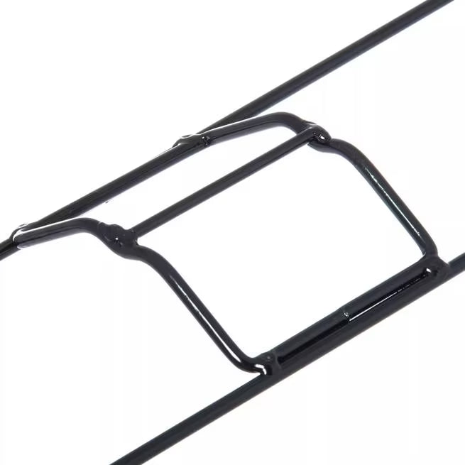 36 x 5 Inch Chrome Mop Frame with heavy gauge welded steel construction and a zinc plated finish to resist rust and corrosion. Compatible with quick-clip handles and commercial dust mop heads.
