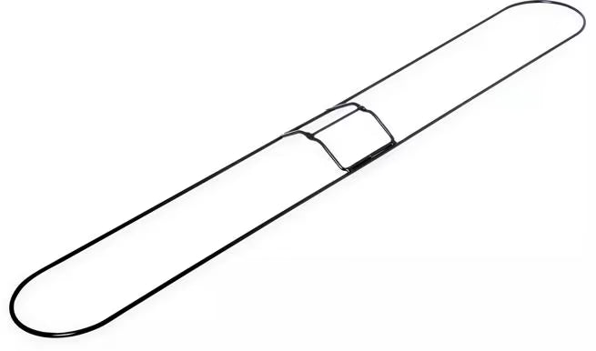 36 x 5 Inch Chrome Mop Frame with heavy gauge welded steel construction and a zinc plated finish to resist rust and corrosion. Compatible with quick-clip handles and commercial dust mop heads.