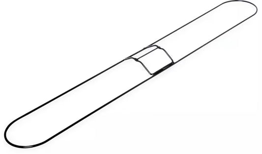 36 x 5 Inch Chrome Mop Frame with heavy gauge welded steel construction and a zinc plated finish to resist rust and corrosion. Compatible with quick-clip handles and commercial dust mop heads.
