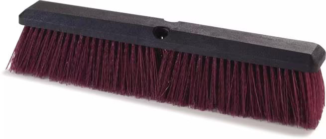 24 Inch Black Flo-Pac Coarse Heavy Floor Sweep with BPA-free stiff polypropylene bristles. Resistant to water, chemicals, acids and oils for heavy duty commercial and industrial cleaning.
