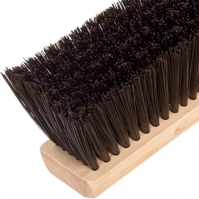 24 Inch Brown Flo-Pac Polypropylene Floor Sweep with an aggressive heavy polypropylene center and medium border. Resistant to petroleum products for light industrial and wet commercial cleaning applications.