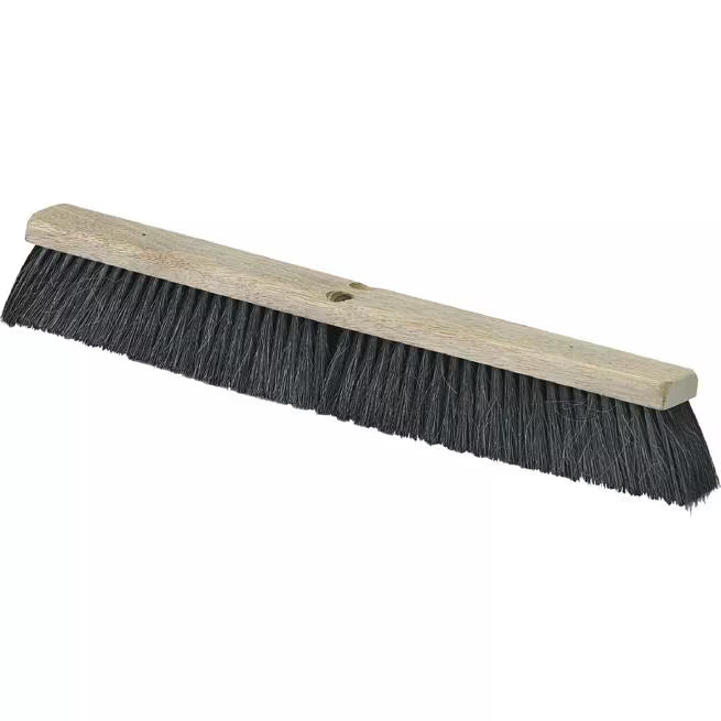 24 Inch Black Flo-Pac Horsehair Blend Floor Sweep 4504103 12/Pack