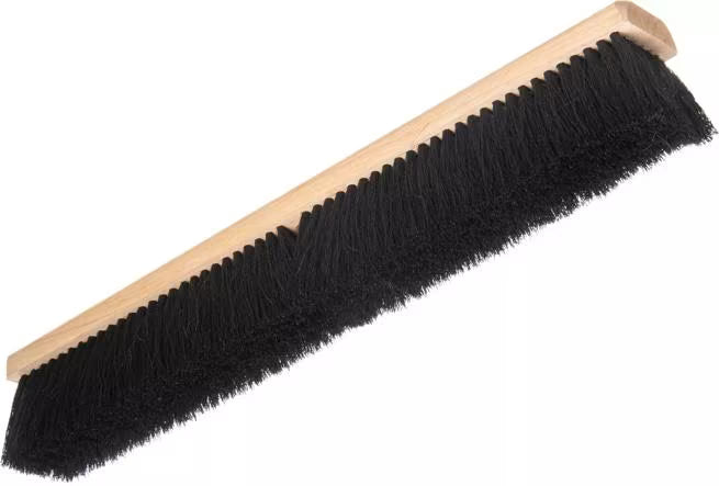 Flo-Pac polypropylene sweep, 24 inch sweep brush, polypropylene broom, commercial floor broom, industrial sweep brush, washable broom, chemical resistant broom, moisture resistant broom, warehouse cleaning broom, janitorial sweep brush, hardwood block broom, commercial cleaning supplies, light industrial broom