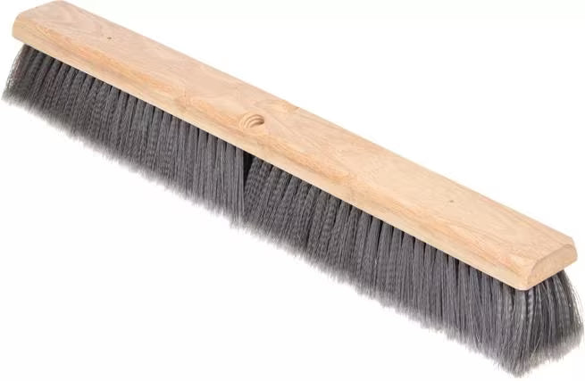 24 Inch Gray Flagged Bristle Hardwood Push Broom Head 4501423 Case Pack 12