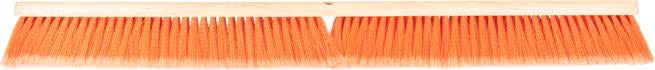 Shop the Flo-Pac 36 Inch Orange Flagged Polypropylene Sweep with soft flagged polypropylene bristles and a durable wood block. Ideal for sweeping dust and fine particles on hard, smooth surfaces.