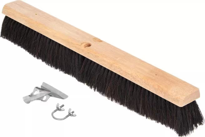 Shop the Flo-Pac 24 Inch Fine Floor Sweep with a horsehair and polypropylene bristle blend and a durable wood block. Ideal for sweeping dust and fine particles on hard, smooth surfaces.
