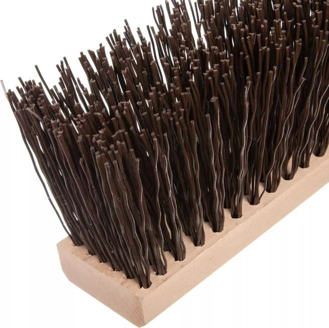 Shop the Flo-Pac 18 Inch Brown Heavy Polypropylene Sweep with durable crimped polypropylene bristles. Ideal for street crews, construction sites and heavy-duty commercial and industrial cleaning.