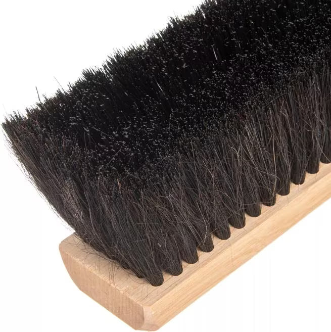 Shop the Flo-Pac 24 Inch Horsehair/Polypropylene Sweep With Wire Center featuring a hardwood block and threaded handle style. Ideal for removing stubborn debris in shops, warehouses and commercial facilities.