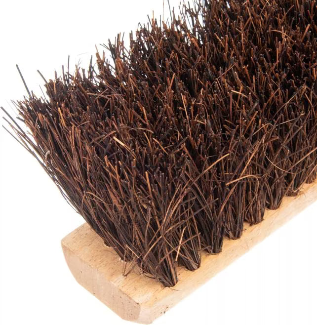 Shop the Flo-Pac 36 Inch Palmyra Garage Brush with natural Palmyra bristles, heat and chemical-resistant Tampico fibers and a durable hardwood block. Ideal for garages, warehouses, construction sites and heavy-duty industrial cleaning.