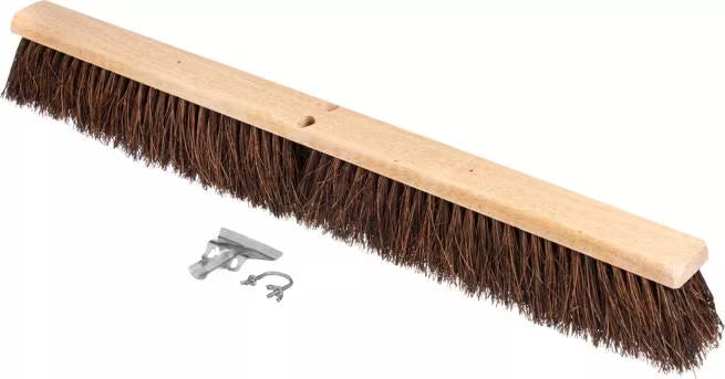 Shop the Flo-Pac 36 Inch Palmyra Garage Brush with natural Palmyra bristles, heat and chemical-resistant Tampico fibers and a durable hardwood block. Ideal for garages, warehouses, construction sites and heavy-duty industrial cleaning.