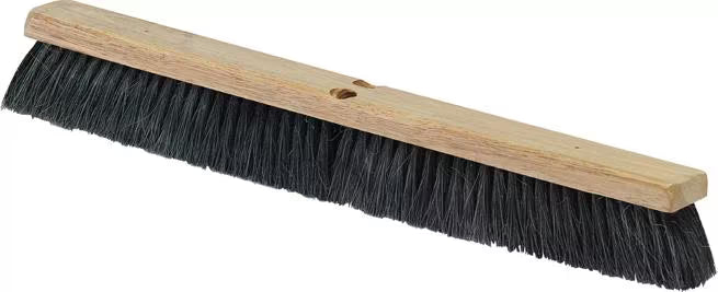 Shop the Flo-Pac 36 Inch Black Tampico Floor Sweep with natural Tampico bristles and a durable hardwood block. Heat and chemical resistant for heavy-duty commercial and industrial floor cleaning.