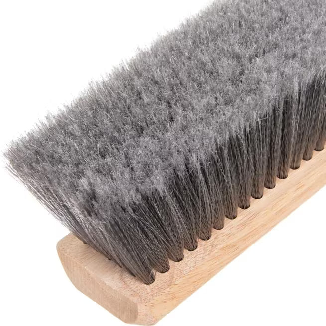 Shop the Flo-Pac 18 Inch Gray Flagged Floor Sweep with a durable hardwood block and long-wearing flagged bristles. Ideal for commercial, industrial and construction site cleaning.