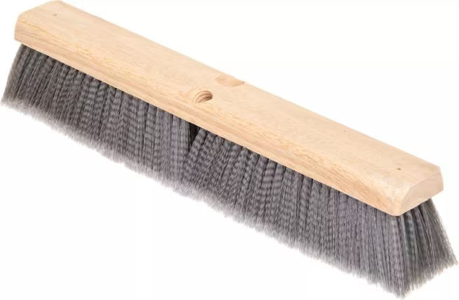 Shop the Flo-Pac 18 Inch Gray Flagged Floor Sweep with a durable hardwood block and long-wearing flagged bristles. Ideal for commercial, industrial and construction site cleaning.