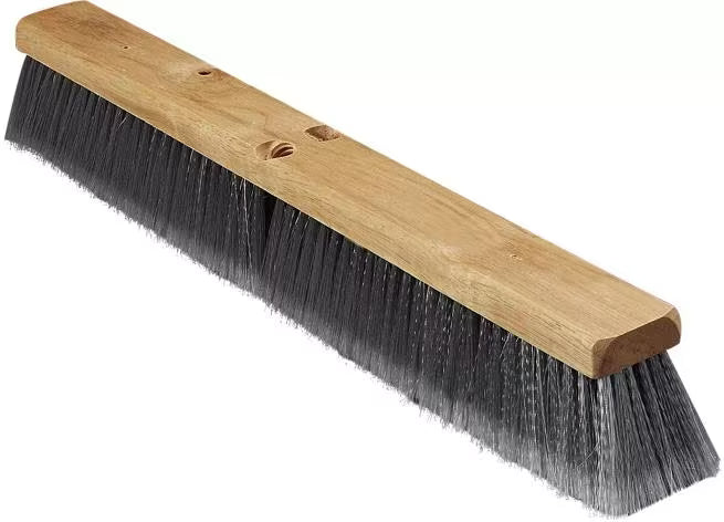 Shop the Flo-Pac 24 Inch Gray Flagged Floor Sweep with soft flagged filaments for sweeping dust and fine particles on smooth surfaces. Ideal for commercial and industrial floor cleaning.