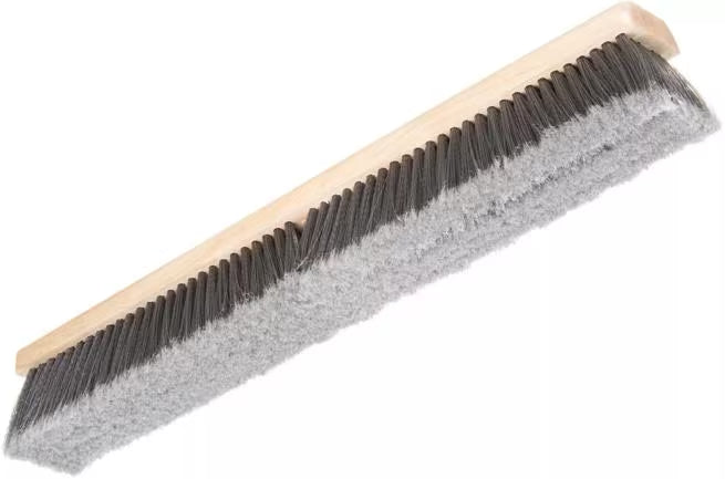 Shop the Flo-Pac 24 Inch Gray Flagged Floor Sweep with soft flagged filaments for sweeping dust and fine particles on smooth surfaces. Ideal for commercial and industrial floor cleaning.