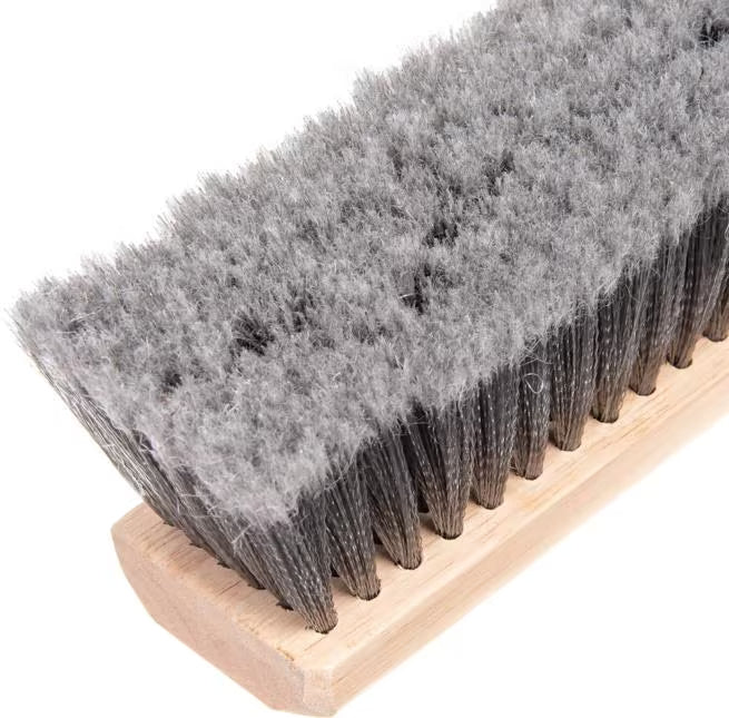Shop the Flo-Pac 36 Inch Gray Flagged Floor Sweep with soft flagged filaments and a durable hardwood block. Ideal for sweeping dust and fine particles on smooth commercial and industrial floors.