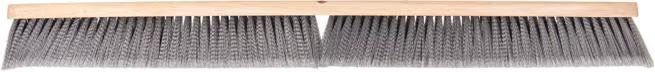 Shop the Flo-Pac 36 Inch Gray Flagged Floor Sweep with soft flagged filaments and a durable hardwood block. Ideal for sweeping dust and fine particles on smooth commercial and industrial floors.