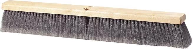 Shop the Flo-Pac 36 Inch Gray Flagged Floor Sweep with soft flagged filaments and a durable hardwood block. Ideal for sweeping dust and fine particles on smooth commercial and industrial floors.
