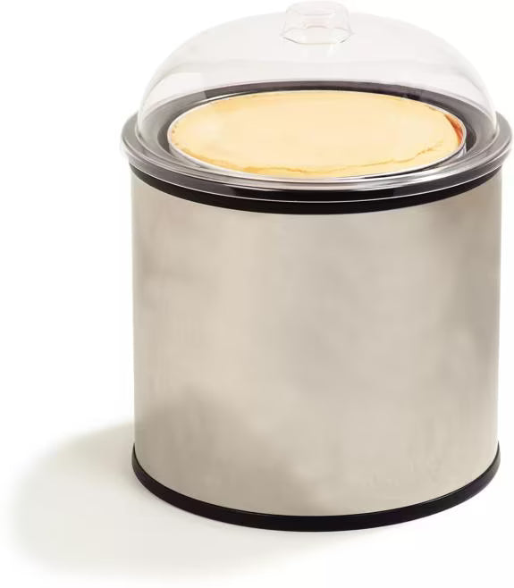 Shop the Coldmaster Stainless Steel Ice Cream Shroud designed for standard 3 gallon ice cream containers. No electricity or ice required, making it ideal for catering, buffets and portable ice cream service.