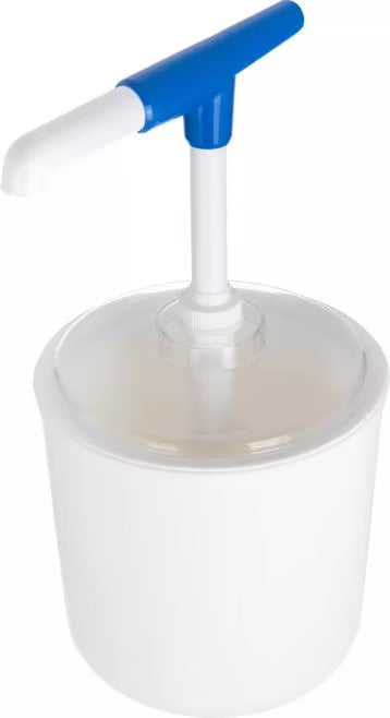Shop the Coldmaster Clear Cold Crock Pump Lid with a shatter-resistant acrylic design and portion-control pump nozzle. Ideal for dispensing condiments while maintaining optimal cold temperatures in commercial foodservice.
