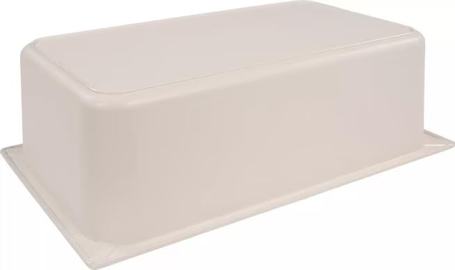 Keep food safely chilled with the Full Size White Coldmaster Food Pan 14 Quart CM110002. This insulated gel filled food pan maintains cold temperatures for up to 8 hours without ice and is ideal for restaurants, buffets, catering operations, and commercial kitchens.