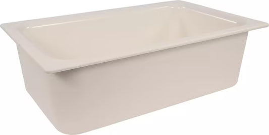 Keep food safely chilled with the Full Size White Coldmaster Food Pan 14 Quart CM110002. This insulated gel filled food pan maintains cold temperatures for up to 8 hours without ice and is ideal for restaurants, buffets, catering operations, and commercial kitchens.