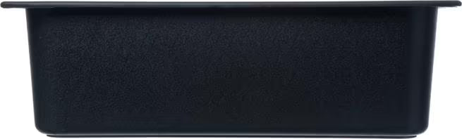 Keep food safely chilled with the Full Size Black Coldmaster Food Pan 14 Quart CM110003. This insulated gel filled food pan maintains cold temperatures for up to 8 hours without ice and is ideal for restaurants, buffets, catering operations, and commercial kitchens.