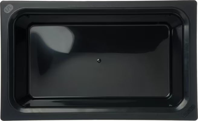 Keep food safely chilled with the Full Size Black Coldmaster Food Pan 14 Quart CM110003. This insulated gel filled food pan maintains cold temperatures for up to 8 hours without ice and is ideal for restaurants, buffets, catering operations, and commercial kitchens.