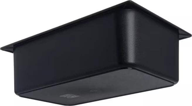 Keep food safely chilled with the Full Size Black Coldmaster Food Pan 14 Quart CM110003. This insulated gel filled food pan maintains cold temperatures for up to 8 hours without ice and is ideal for restaurants, buffets, catering operations, and commercial kitchens.