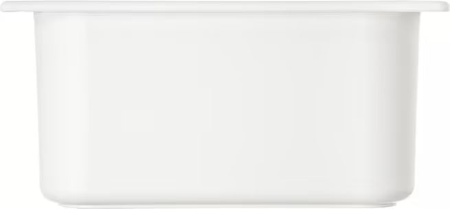 Keep cold foods safely chilled with the Half Size White Coldmaster Food Pan 6 Quart CM110102. This insulated gel filled food pan maintains temperatures for up to 8 hours without ice and is ideal for restaurants, buffets, catering operations, and commercial kitchens.