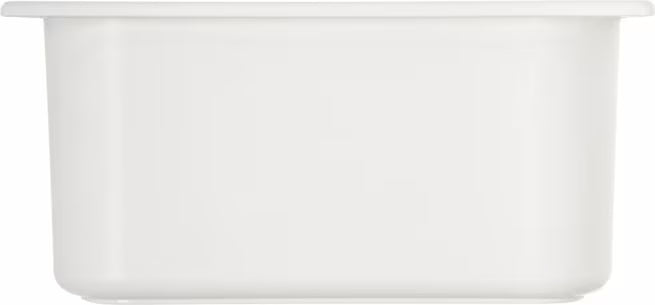 Keep cold foods safely chilled with the One Third Size White Coldmaster Food Pan 3.5 Quart CM110202. This insulated gel filled food pan maintains temperatures for up to 8 hours without ice and is ideal for restaurants, buffets, catering operations, salad bars, and commercial kitchens.