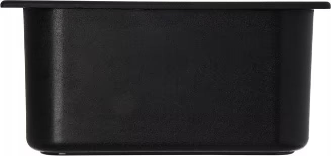 Keep cold foods safely chilled with the One Third Size Black Coldmaster Food Pan 3.5 Quart CM110203. This insulated gel filled food pan maintains temperatures for up to 8 hours without ice and is ideal for restaurants, buffets, catering operations, salad bars, and commercial kitchens.