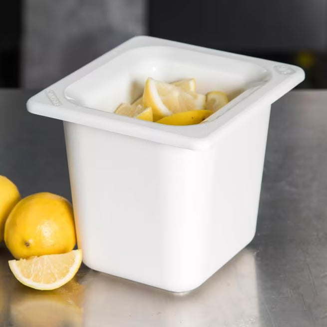 Keep cold foods safely chilled with the One Sixth Size White Coldmaster Deep Food Pan 1 Quart CM110402. This insulated gel filled food pan maintains temperatures for up to 8 hours without ice and is ideal for condiments, toppings, sauces, salad bars, restaurants, buffets, and commercial kitchens.