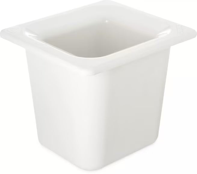 Keep cold foods safely chilled with the One Sixth Size White Coldmaster Deep Food Pan 1 Quart CM110402. This insulated gel filled food pan maintains temperatures for up to 8 hours without ice and is ideal for condiments, toppings, sauces, salad bars, restaurants, buffets, and commercial kitchens.