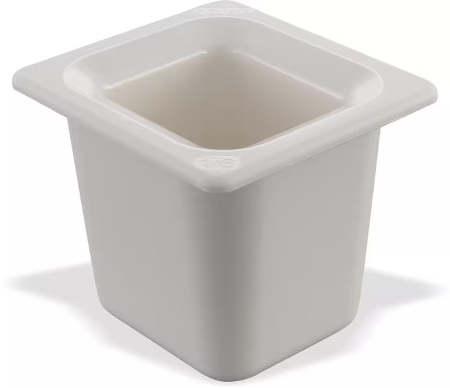 Keep cold foods safely chilled with the One Sixth Size White Coldmaster Deep Food Pan 1 Quart CM110402. This insulated gel filled food pan maintains temperatures for up to 8 hours without ice and is ideal for condiments, toppings, sauces, salad bars, restaurants, buffets, and commercial kitchens.